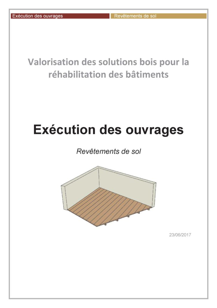 Chape sur plancher bois Catalogue Bois Construction