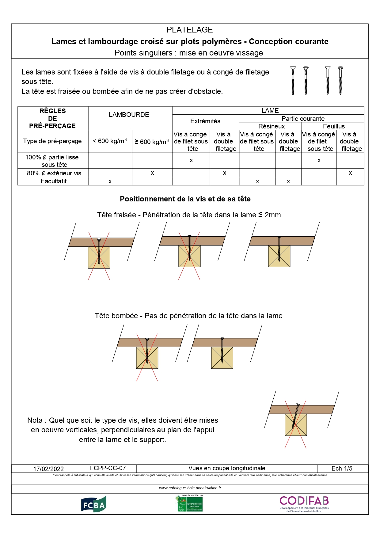 Lames Et Lambourdage Croisé Sur Plots Polymères - Catalogue Bois ...