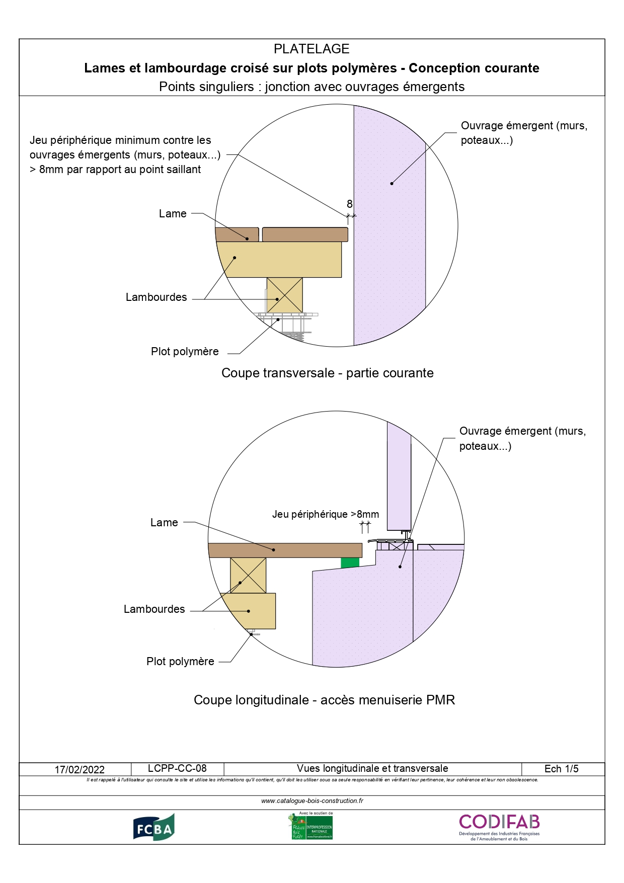 Lames Et Lambourdage Croisé Sur Plots Polymères - Catalogue Bois ...